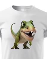 Dětské tričko Tyrannosaurus-rex - krásný barevný motiv s plnými barvami