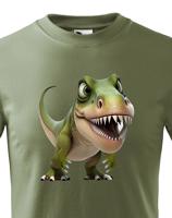 Dětské tričko Tyrannosaurus-rex - krásný barevný motiv s plnými barvami