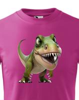 Dětské tričko Tyrannosaurus-rex - krásný barevný motiv s plnými barvami