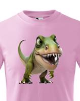 Dětské tričko Tyrannosaurus-rex - krásný barevný motiv s plnými barvami