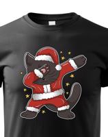 Dětské tričko Vánoční kočka - skvělé vánoční tričko