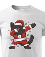 Dětské tričko Vánoční kočka - skvělé vánoční tričko