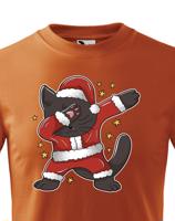 Dětské tričko Vánoční kočka - skvělé vánoční tričko