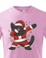 Dětské tričko Vánoční kočka - skvělé vánoční tričko