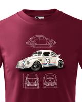 Dětské tričko Volkswagen Beetle 53 - kvalitní tisk a rychlé dodání