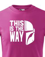 Dětské tričko ze seriálu Mandalorian - This is The Way