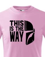 Dětské tričko ze seriálu Mandalorian - This is The Way