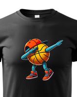 Dětské triko Basketbalový míč dab dance - vtipné Basketbalové tričko triko