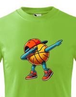 Dětské triko Basketbalový míč dab dance - vtipné Basketbalové tričko triko