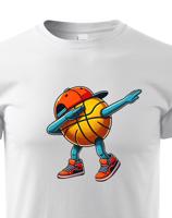 Dětské triko Basketbalový míč dab dance - vtipné Basketbalové tričko triko