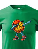 Dětské triko Basketbalový míč dab dance - vtipné Basketbalové tričko triko