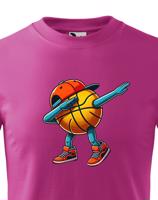 Dětské triko Basketbalový míč dab dance - vtipné Basketbalové tričko triko