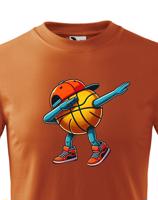 Dětské triko Basketbalový míč dab dance - vtipné Basketbalové tričko triko