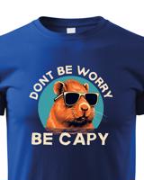 Dětské triko Don't be worry be capy - vtipné narozeninové triko