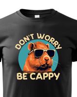 Dětské triko Don't worry be capy - vtipné narozeninové triko