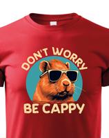 Dětské triko Don't worry be capy - vtipné narozeninové triko