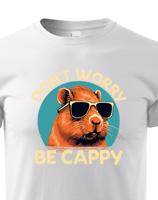 Dětské triko Don't worry be capy - vtipné narozeninové triko
