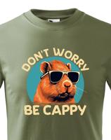 Dětské triko Don't worry be capy - vtipné narozeninové triko