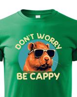 Dětské triko Don't worry be capy - vtipné narozeninové triko