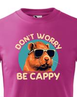Dětské triko Don't worry be capy - vtipné narozeninové triko
