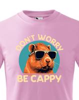 Dětské triko Don't worry be capy - vtipné narozeninové triko