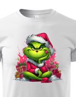 Dětské triko Grinch s dárky - skvělé vánoční triko
