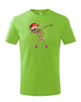 Dětské triko Kostlivec dab dance - vtipné vánoční triko