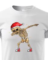 Dětské triko Kostlivec dab dance - vtipné vánoční triko