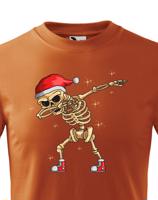 Dětské triko Kostlivec dab dance - vtipné vánoční triko