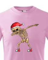 Dětské triko Kostlivec dab dance - vtipné vánoční triko