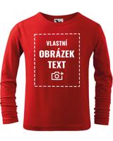 Dětské triko s dlouhým rukávem a vlastním potiskem