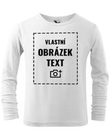 Dětské triko s dlouhým rukávem a vlastním potiskem