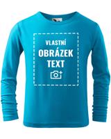 Dětské triko s dlouhým rukávem a vlastním potiskem