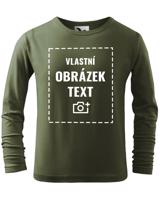 Dětské triko s dlouhým rukávem a vlastním potiskem