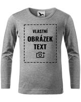 Dětské triko s dlouhým rukávem a vlastním potiskem