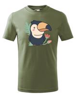 Dětské triko s potiskem Tukana - skvělý dárek na narozeniny či Vánoce.