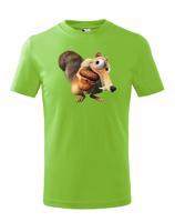 Dětské triko s veverkou Scrat z Doby ledové - dárek na narozeniny