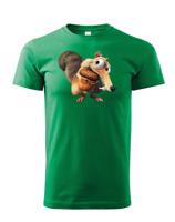 Dětské triko s veverkou Scrat z Doby ledové - dárek na narozeniny