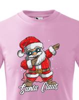 Dětské triko Santa Claus dab dance - vtipné vánoční triko