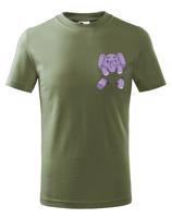 Dětské triko Slůně v kapsičce - dětské triko na narozeniny