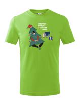 Dětské vánoční tričko s potiskem Christmas wishlist: play some games