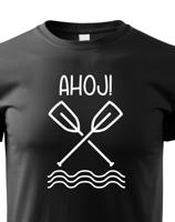 Dětské vodácké tričko Ahoj! - s dotiskem jména, týmu nebo čísla