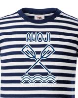 Dětské vodácké tričko Ahoj! - s dotiskem jména, týmu nebo čísla