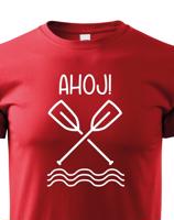 Dětské vodácké tričko Ahoj! - s dotiskem jména, týmu nebo čísla