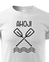 Dětské vodácké tričko Ahoj! - s dotiskem jména, týmu nebo čísla