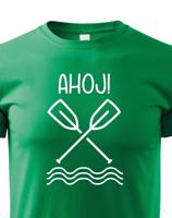 Dětské vodácké tričko Ahoj! - s dotiskem jména, týmu nebo čísla