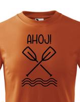 Dětské vodácké tričko Ahoj! - s dotiskem jména, týmu nebo čísla