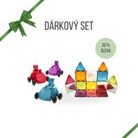 DĚTSKÝ DÁRKOVÝ SET PRO STAVITELE Magnetická stavebnice Stardust 15 dílů a Dasher 6 dílů