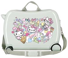Dětský kufřík na kolečkách - odražedlo - Hello Kitty - 34L