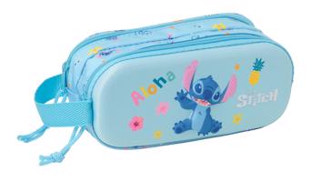 Disney Dvoukomorový 3D penál Stitch Safta - modrý